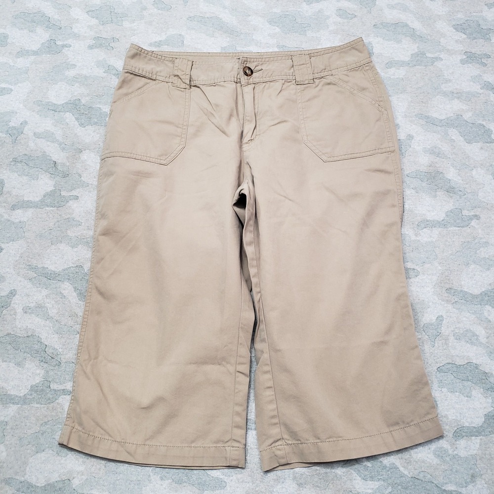 Cabela's Capri Pants Womens 12 Brown Pockets‎ Outdoors